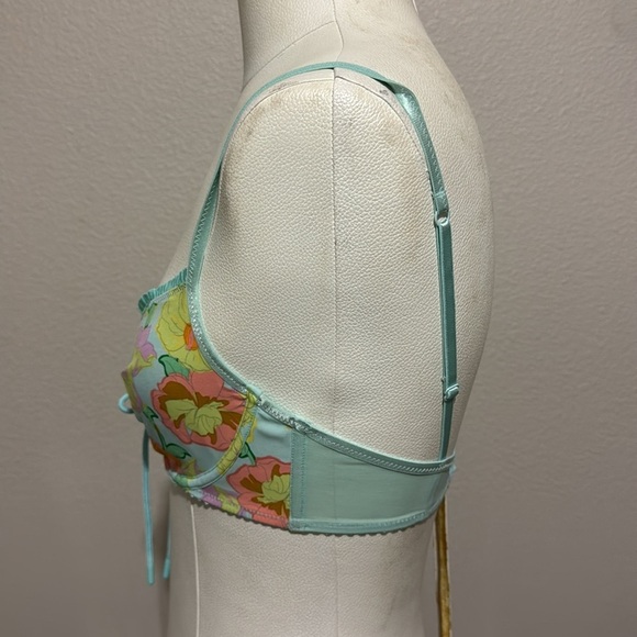 Savage X Fenty FREE SPIRIT FLORAL UNLINED PLUNGE BRA - Picture 4 of 6